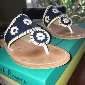 Navy and white Jack Rogers